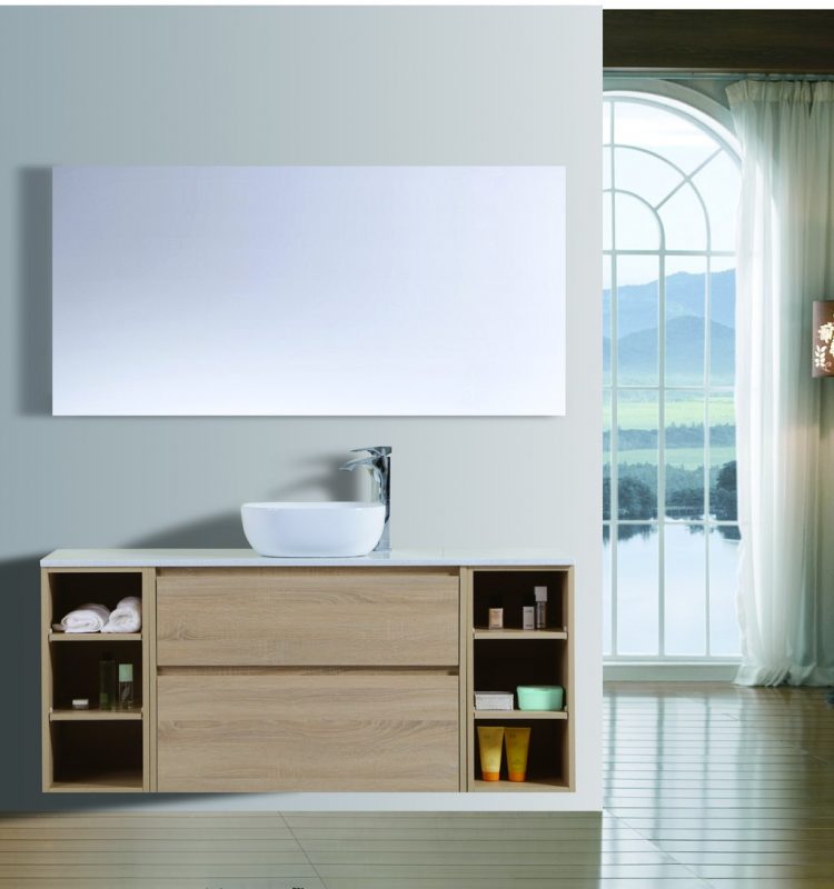 VMF1500DW OAK Wall Hung Bathroom Vanity Perth Bathroom Kitchen